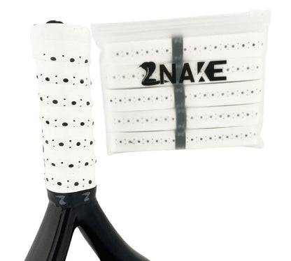 Znake Viper Sticky Padel Overgrips (5 pcs, White)