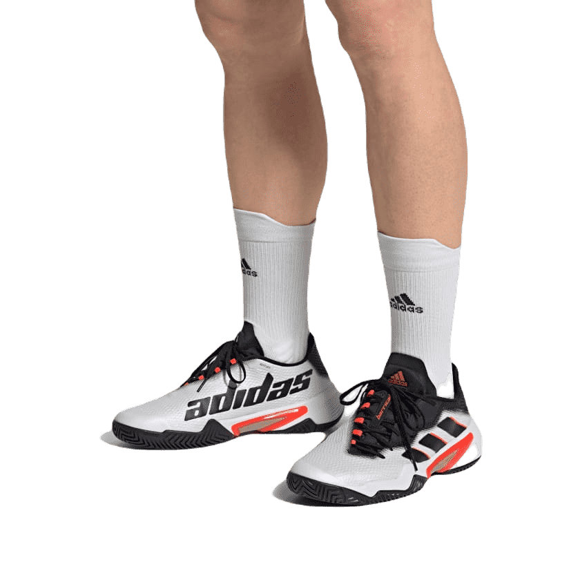 Adidas Barricade AC (Men's, Vit/Svart/Orange) Padelskor