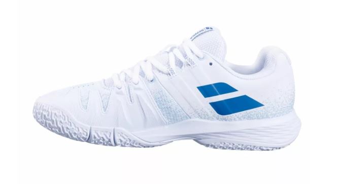 Babolat Sensa Women Padel Shoes (White/Cool Blue)