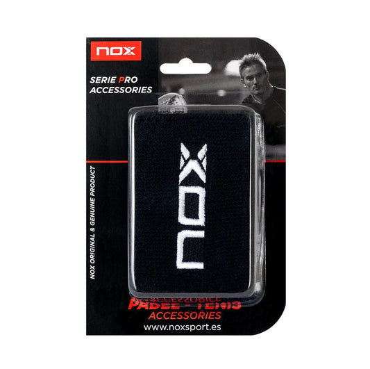 Nox armband (2 st., Svart med vit logotyp)