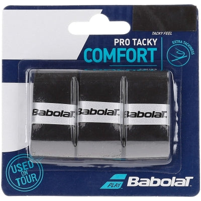 Babolat Pro Tacky Overgrip (Svart, 3-Pack)