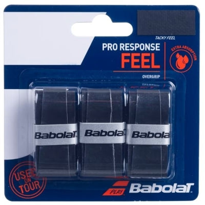 Babolat Pro Response Overgrip (Svart, 3-Pack)