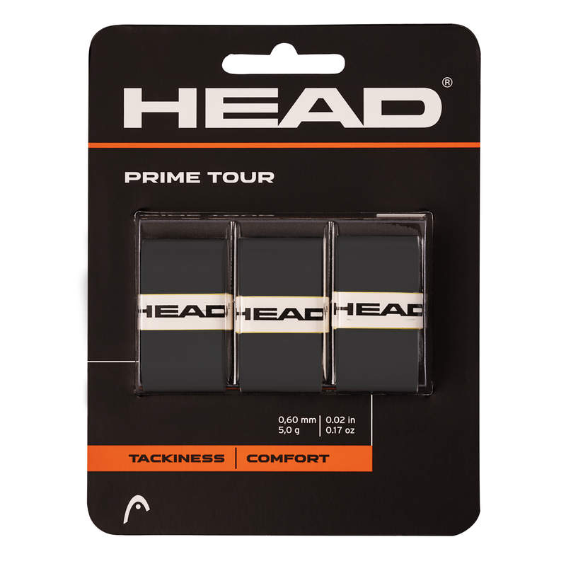 Head Prime Tour overgrip (3-pack, svart)