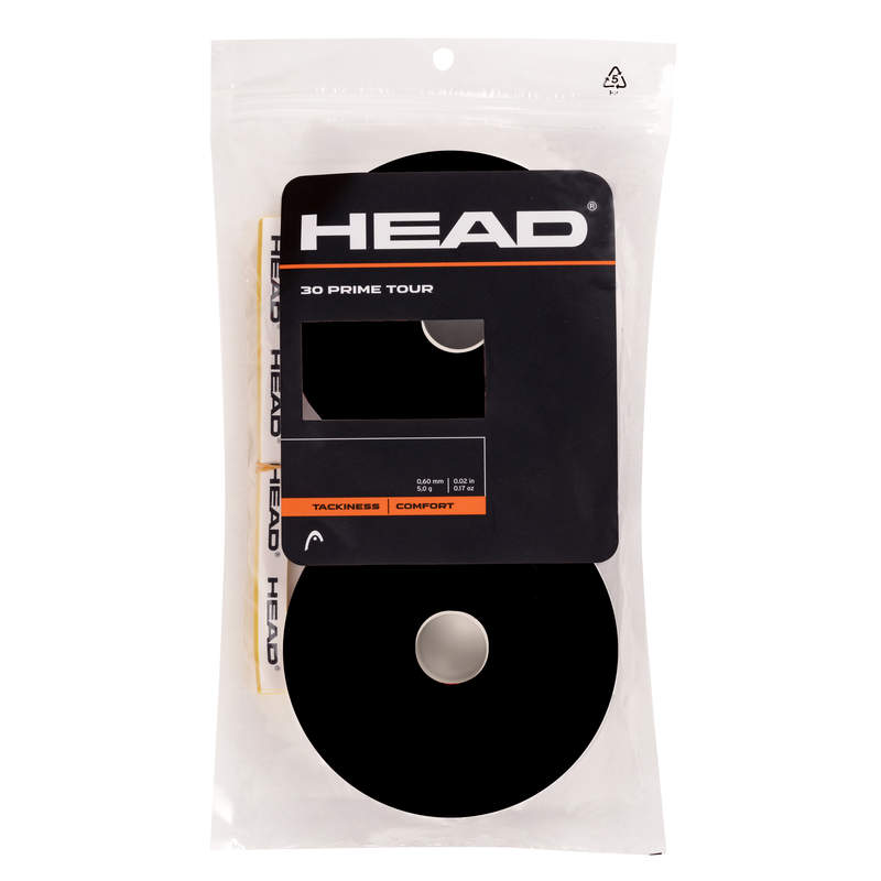 Head Prime Tour overgrip (30-pack, svart)