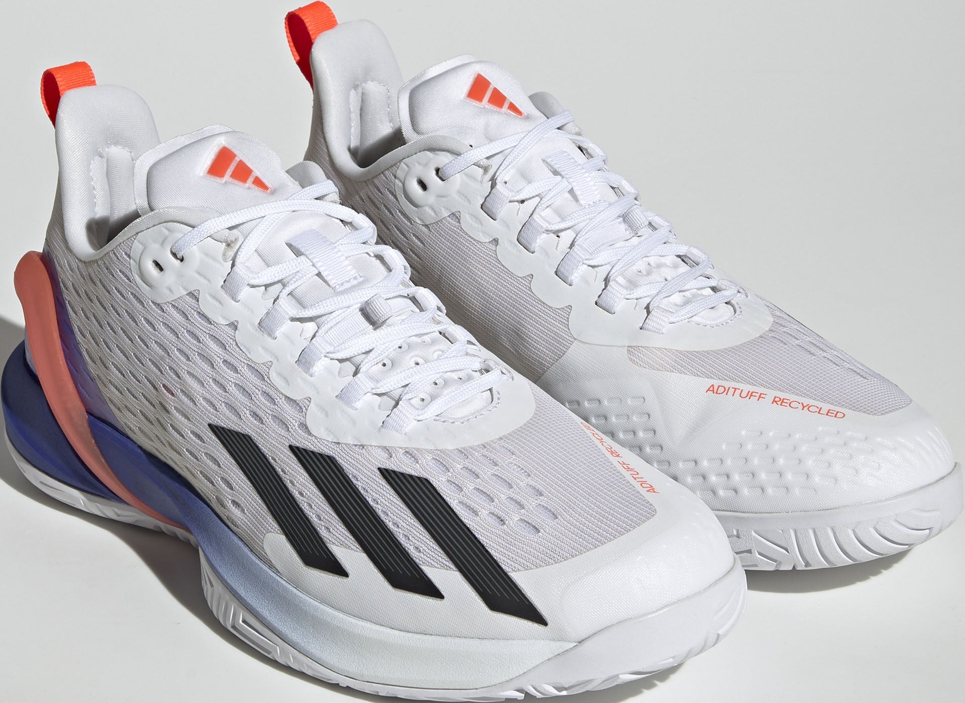 Adidas Adizero Cybersonic Mens Skor (Molnvit/Svart/Solröd)