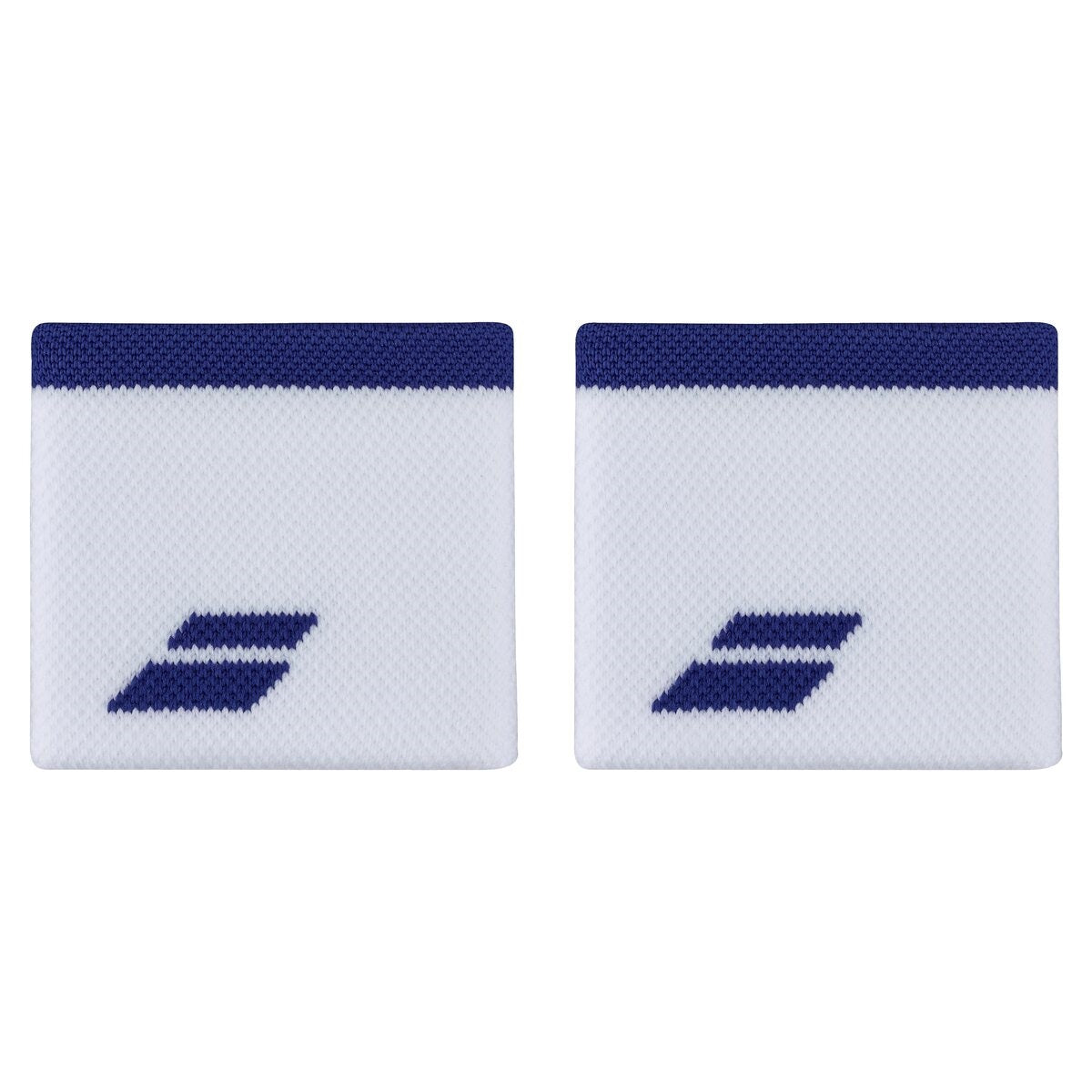 Babolat Logo Wristbands (2-pack, vit/sodalitblå)