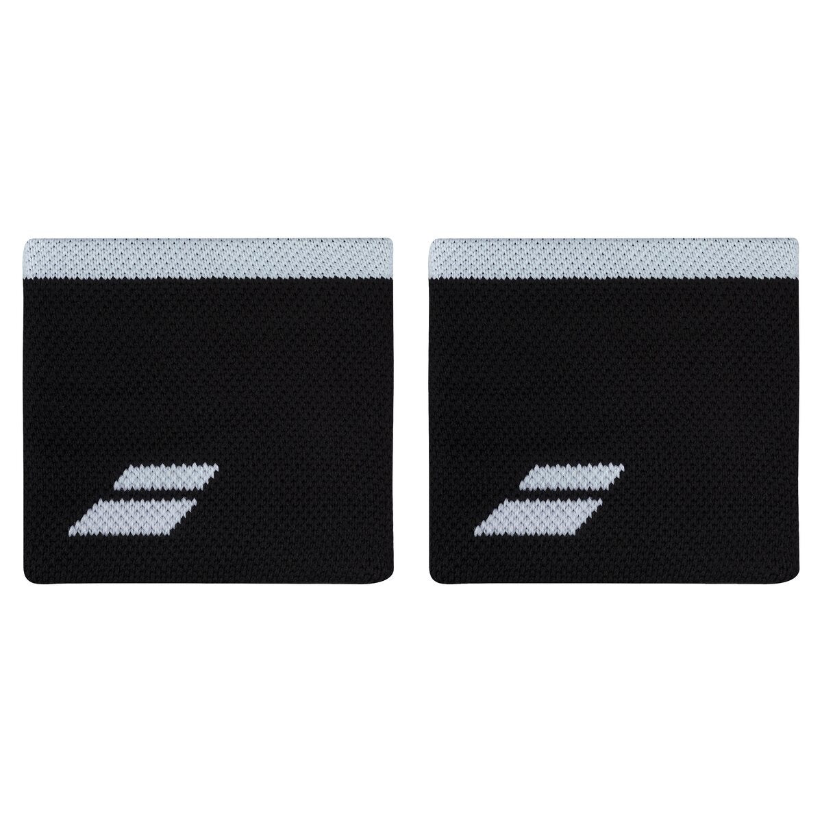 Babolat Logo Wristbands (2-pack, svart/vit)