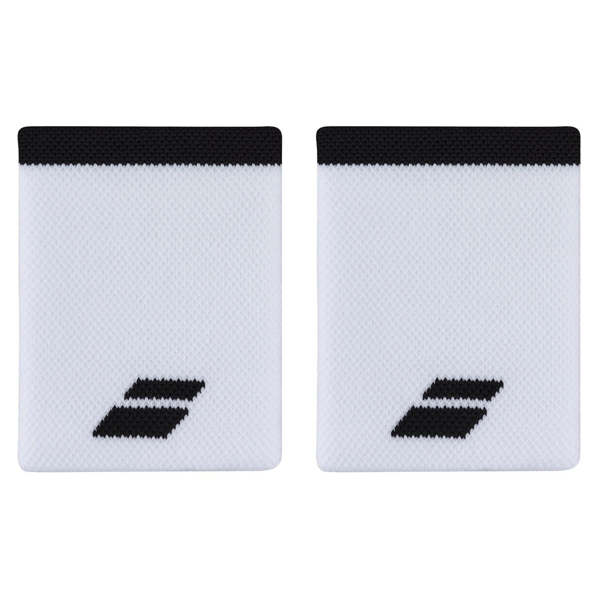 Babolat Logo Jumbo Wristbands (2-pack, vit/svart)