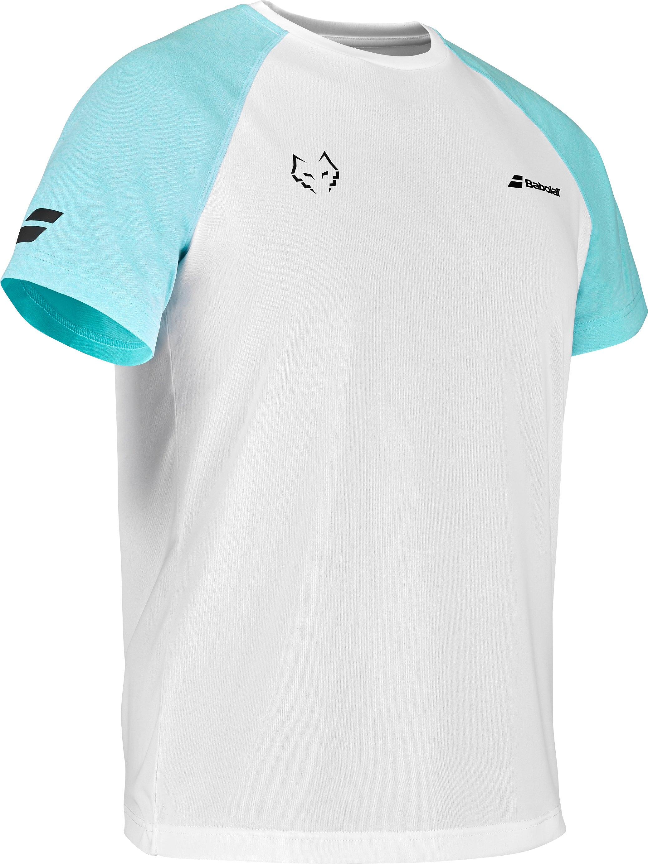 Babolat Crew Neck Tee Juan Lebron (Vit/Ljusblå)