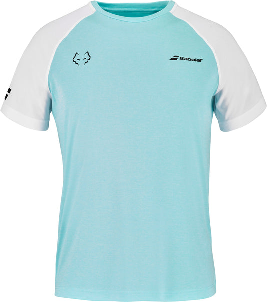 Babolat Crew Neck Tee Juan Lebron (Ängelblå/Vit)