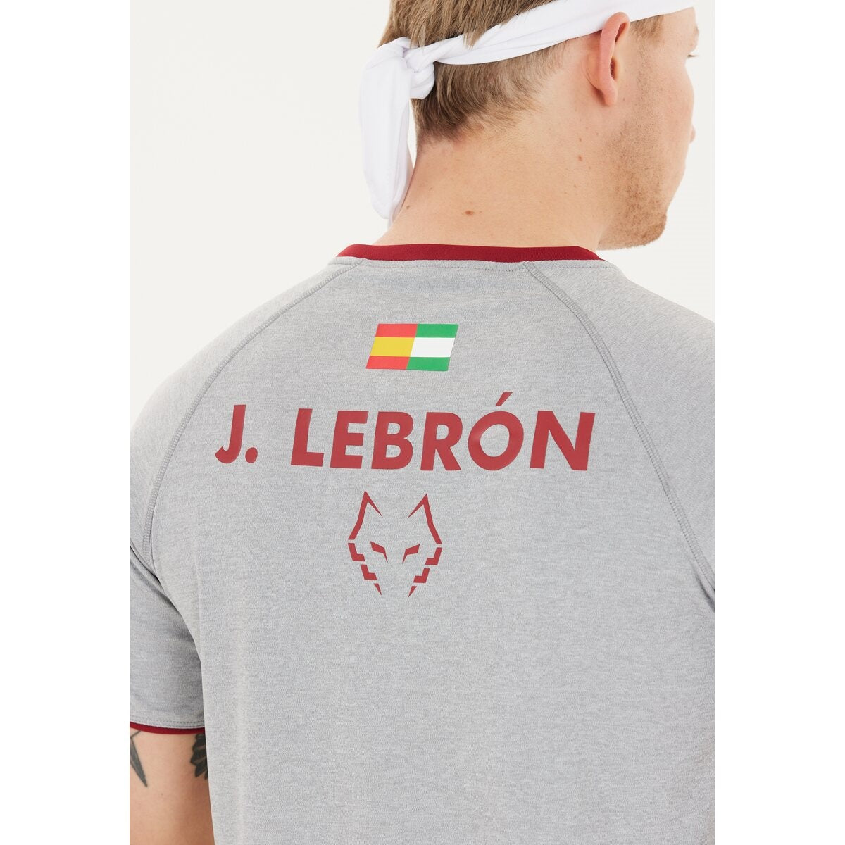 Babolat Crew Neck T-shirt Juan Lebron (Vit/Vit)