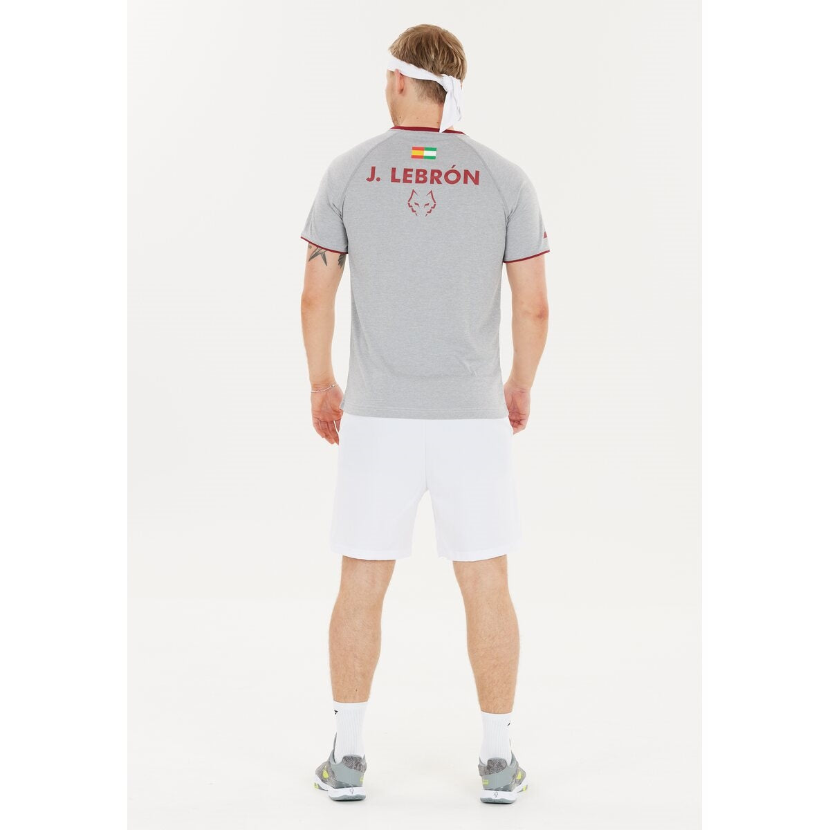 Babolat Crew Neck T-shirt Juan Lebron (Vit/Vit)