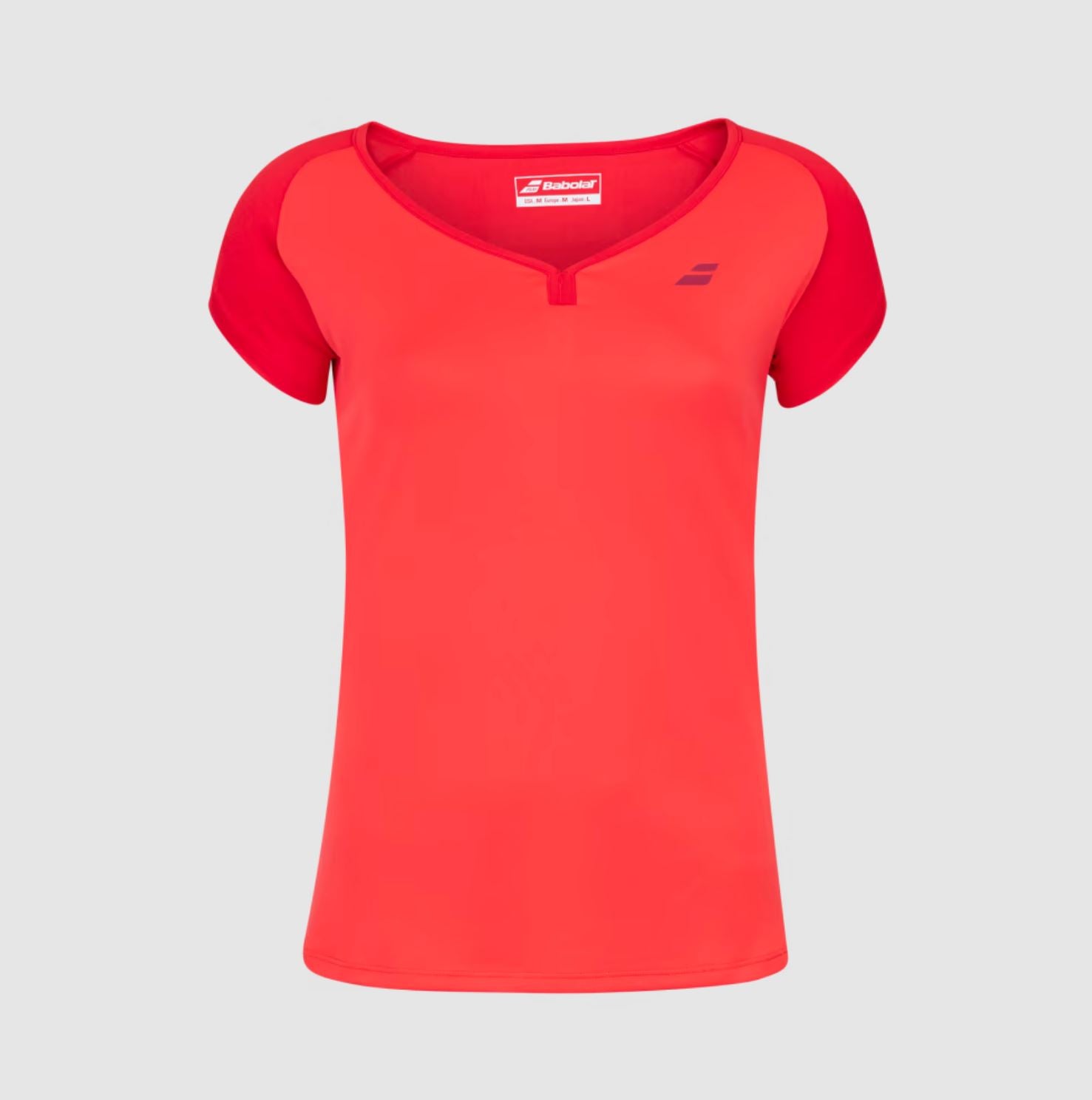 Babolat Play Cap Sleeve Women's Top (Röd)