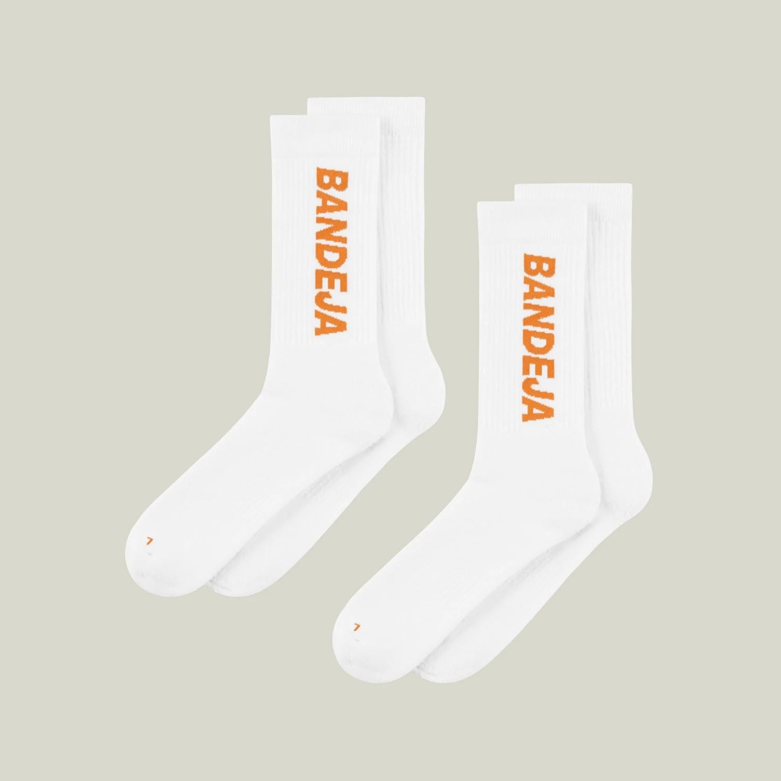 Cuera Padel Crew Socks (2-pack, Vit)