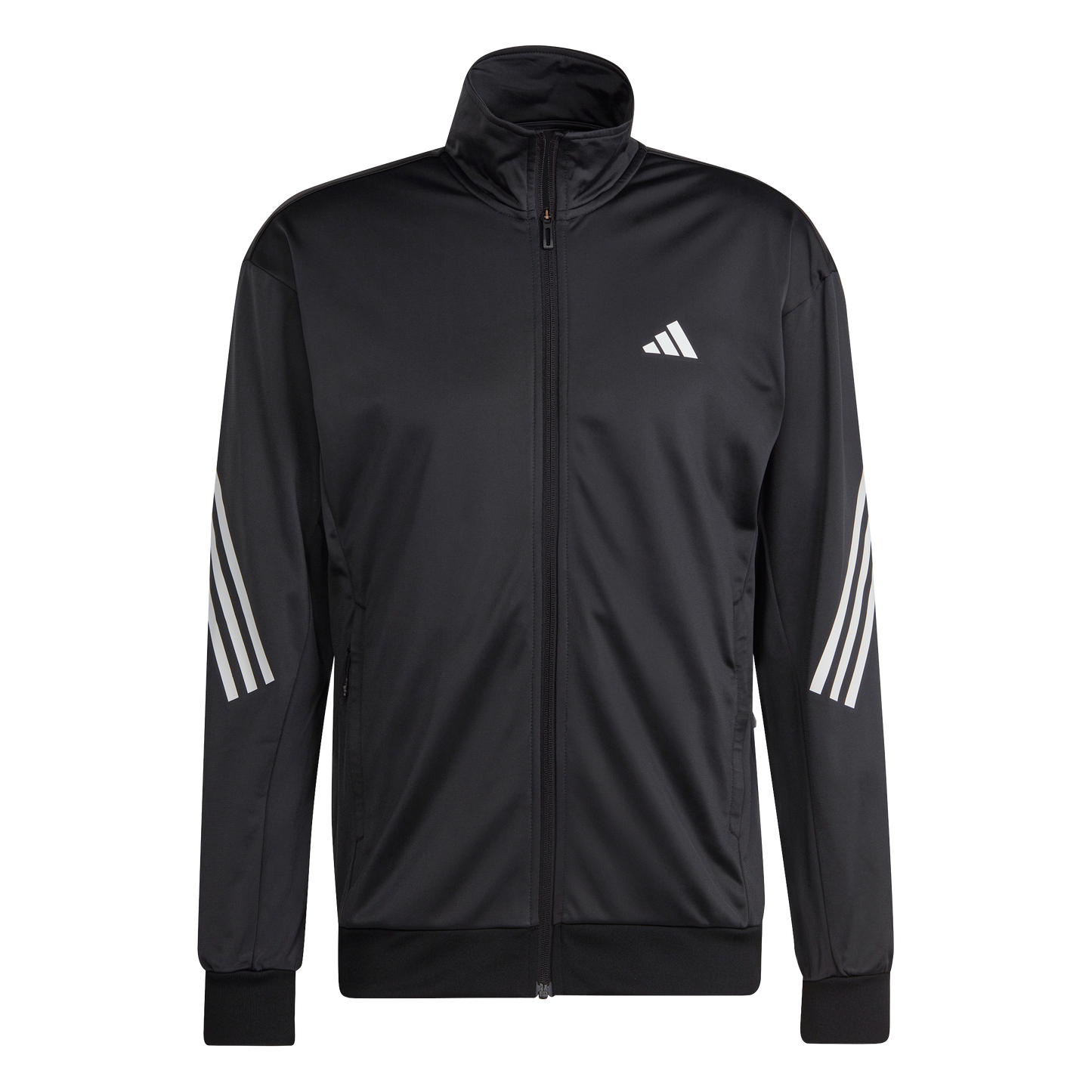 Adidas 3-Stripe Stickad jacka (svart)