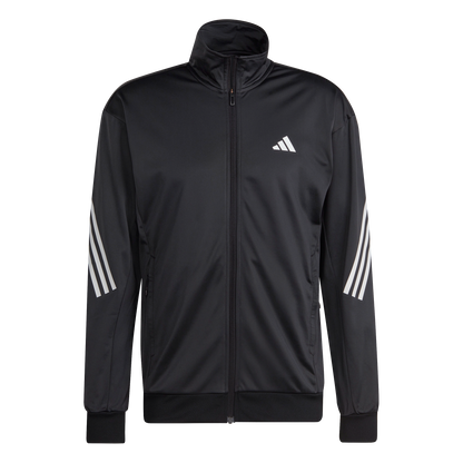 Adidas 3-Stripe Stickad jacka (svart)