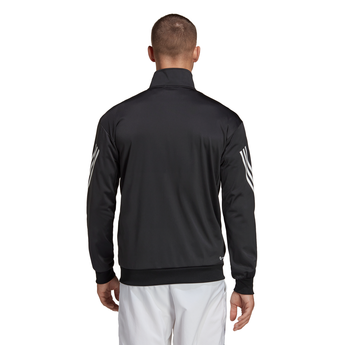 Adidas 3-Stripe Stickad jacka (svart)