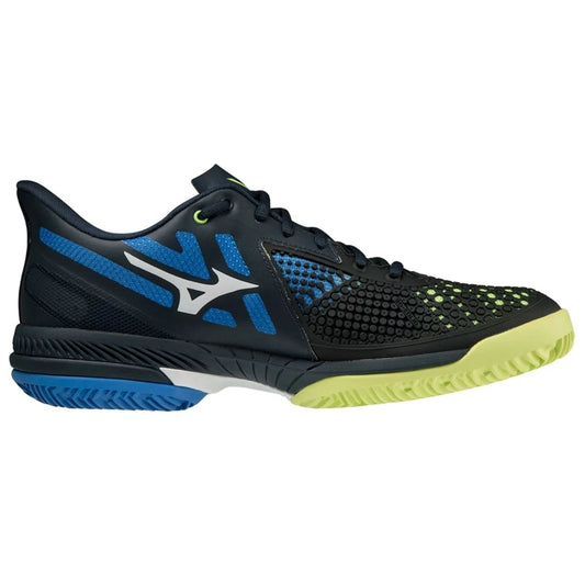 Mizuno Wave Exceed Tour 5 CC Mens Padelskor (Marinblå/Blå/Grön)