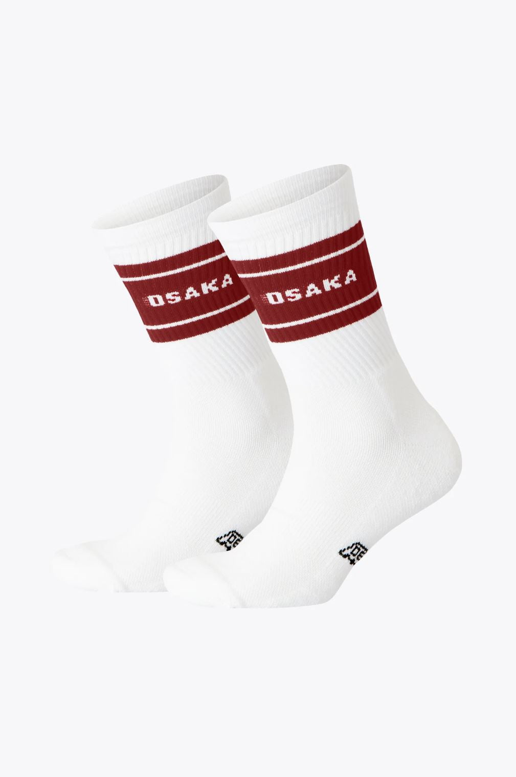 Osaka Socks 2-pack (Vit/Vinröd)