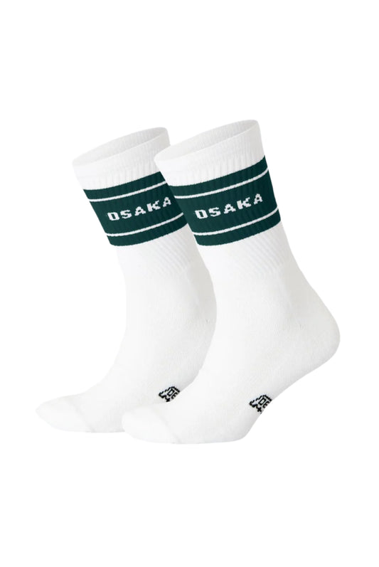 Osaka Socks 2-pack (Vit/Grön)