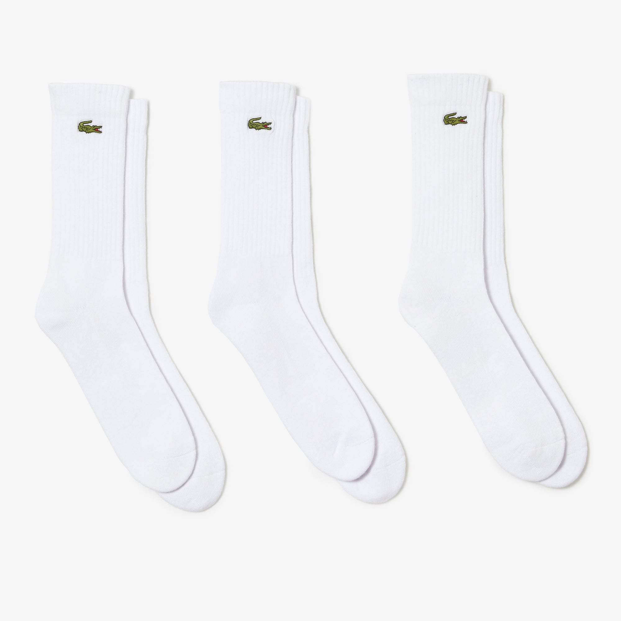 Lacoste Strumpor (3-pack, Blanc)