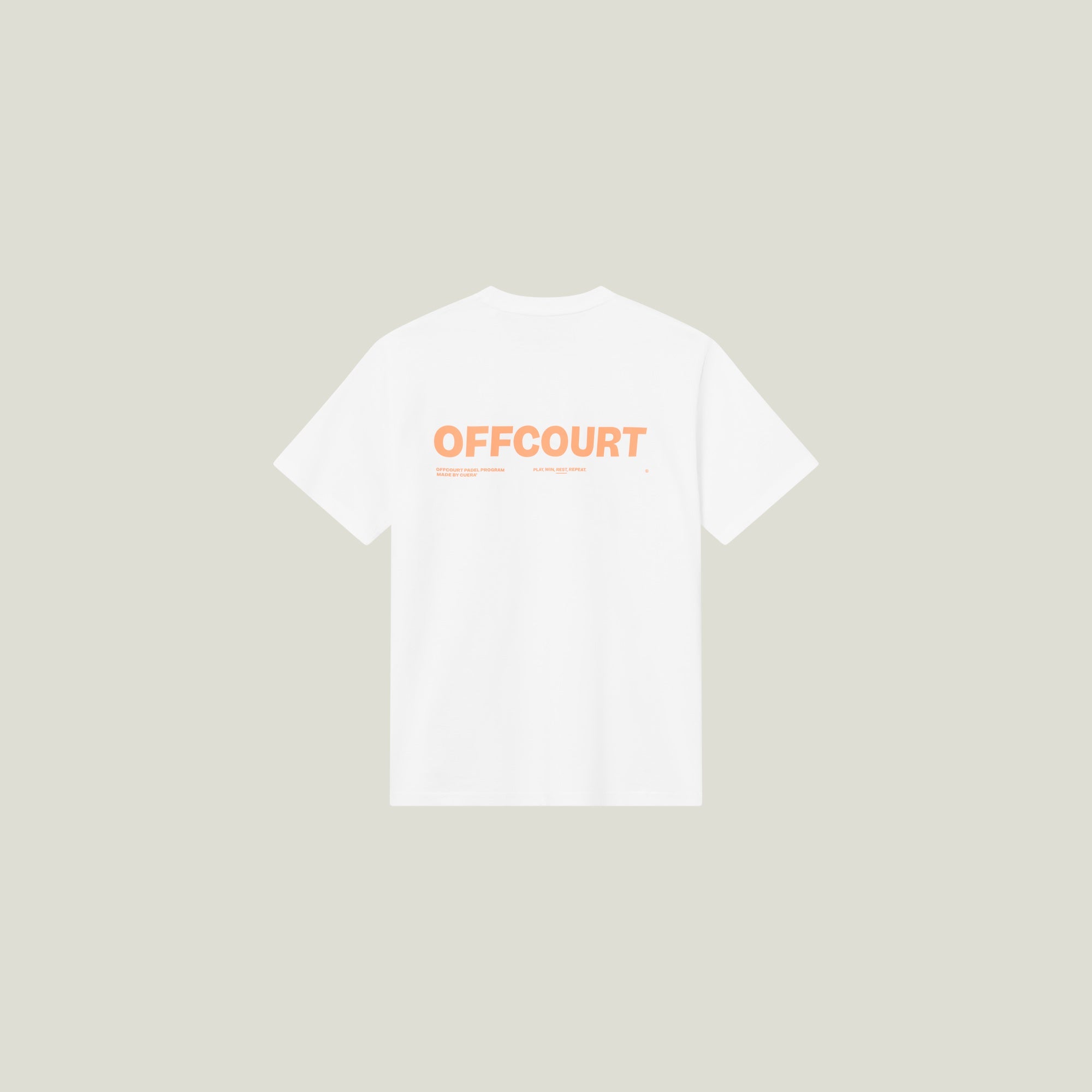 Cuera Relaxed Heavy offcourt T-shirt (Vit)