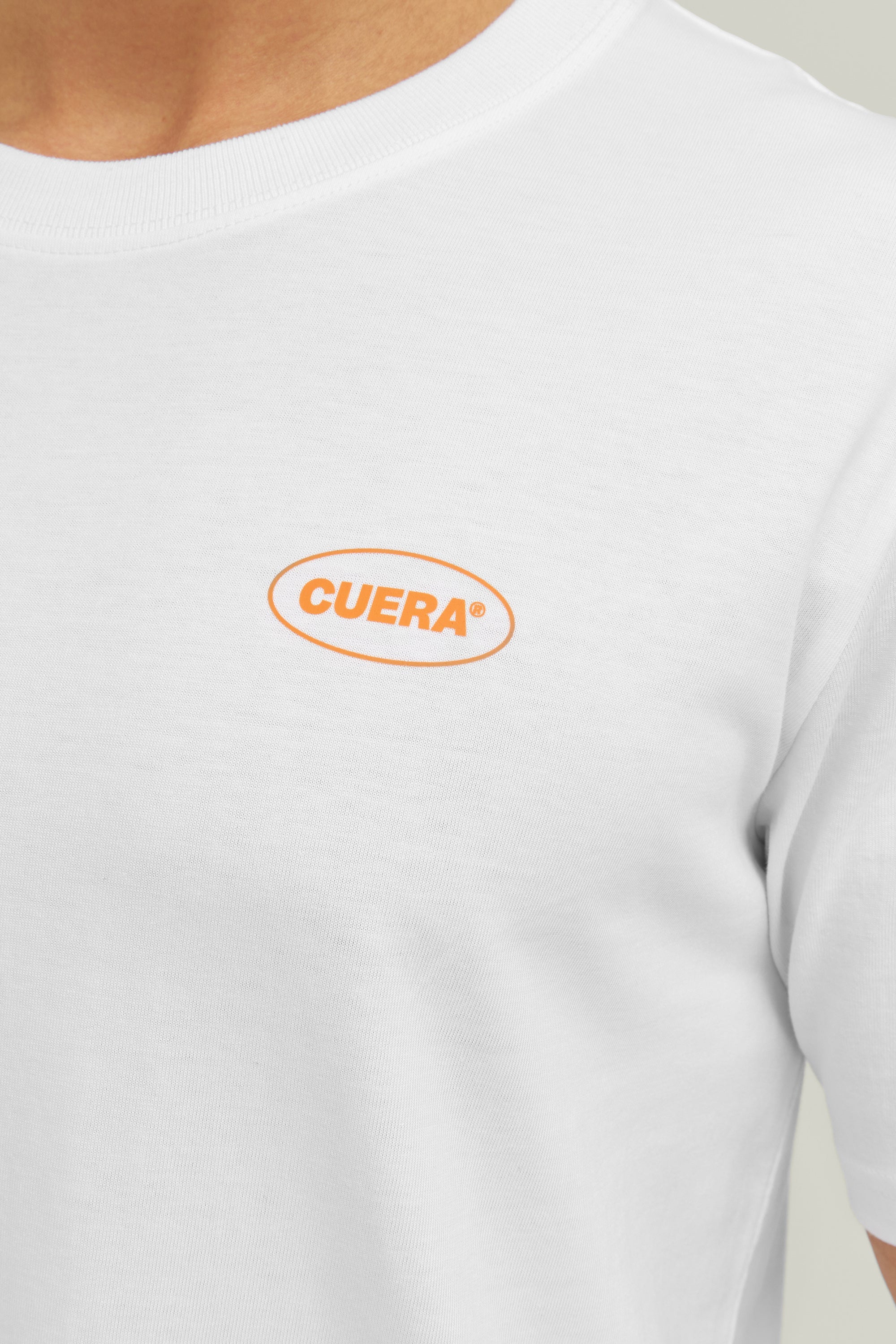 Cuera Relaxed Heavy offcourt T-shirt (Vit)