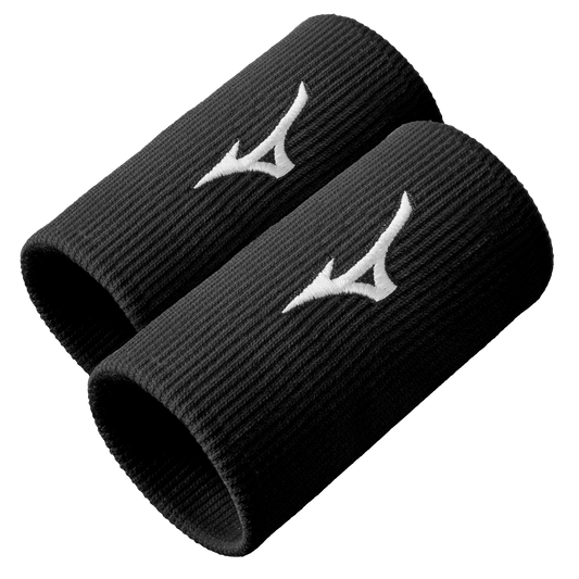 Mizuno Armband Lång (2-pack, Svart)