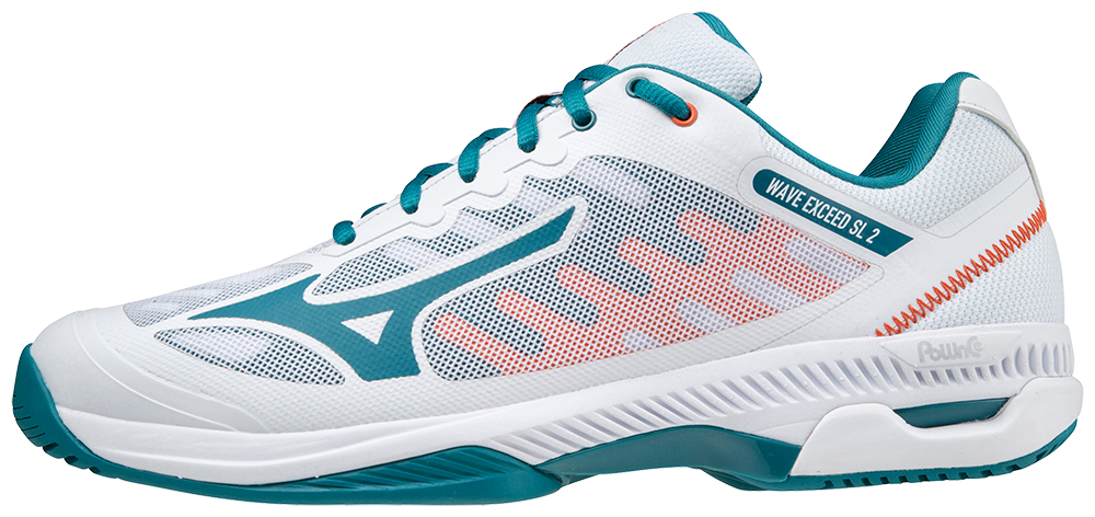 Mizuno Wave Exceed SL 2 (AC) Padelskor (Vit/Harborblue/Firecracker)