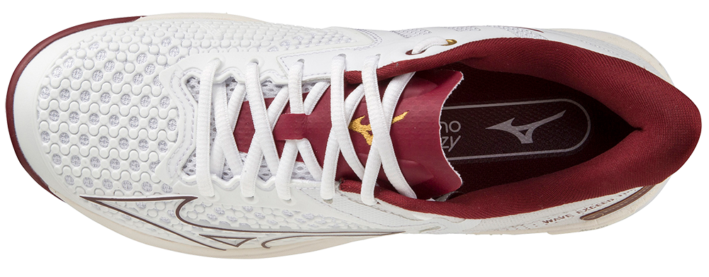 Mizuno Wave Exceed Tour 5 AC Women Padelskor (Vit/Cabernet/Papyrus)