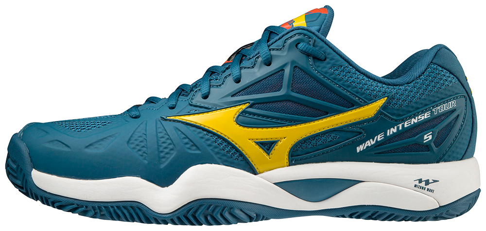 Mizuno Wave Intense Tour 5 CC Padelskor (Mens, Petroleum grön)