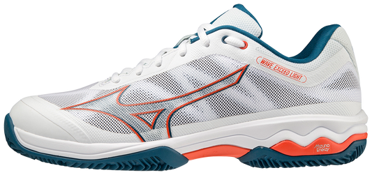 Mizuno Exceed Light CC Padelskor (Mens, vit/orange)