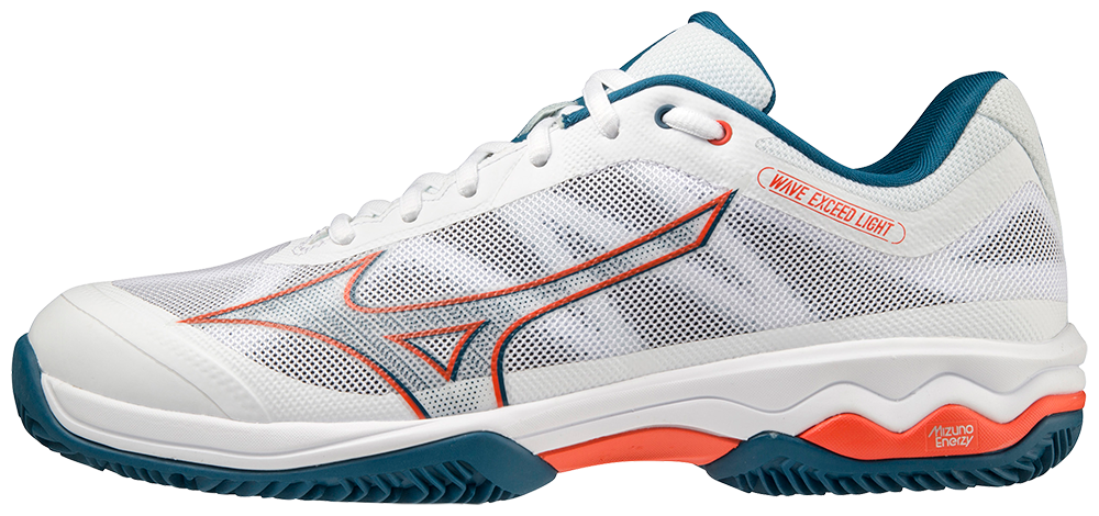 Mizuno Exceed Light CC Padelskor (Mens, vit/orange)