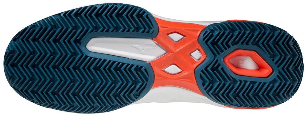 Mizuno Exceed Light CC Padelskor (Mens, vit/orange)