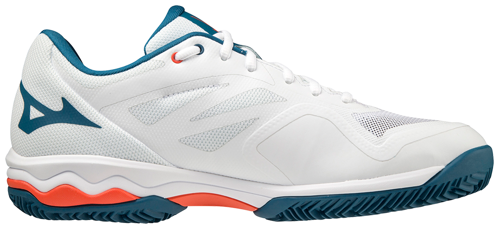 Mizuno Exceed Light CC Padelskor (Mens, vit/orange)