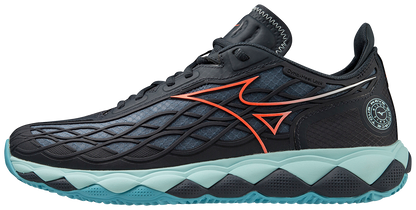 Mizuno Wave Enforce Tour CC Padelskor (Collegiate Blå/Soleil/Tanager turkos)
