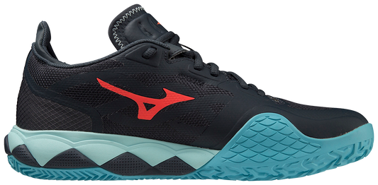 Mizuno Wave Enforce Tour CC Padelskor (Collegiate Blå/Soleil/Tanager turkos)