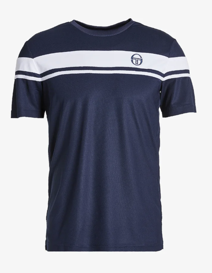 Sergio Tacchini Young Line Pro T-Shirt (Marinblå/Vit)