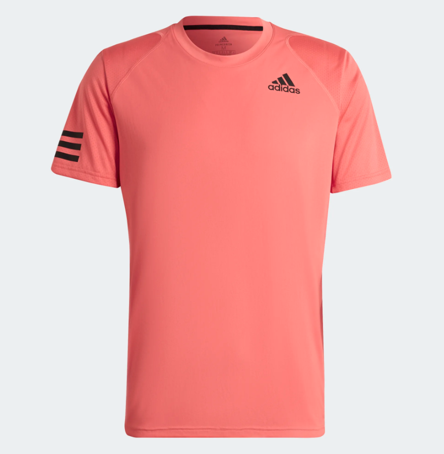 Adidas Club 3-stripe T-shirt (Rosa)