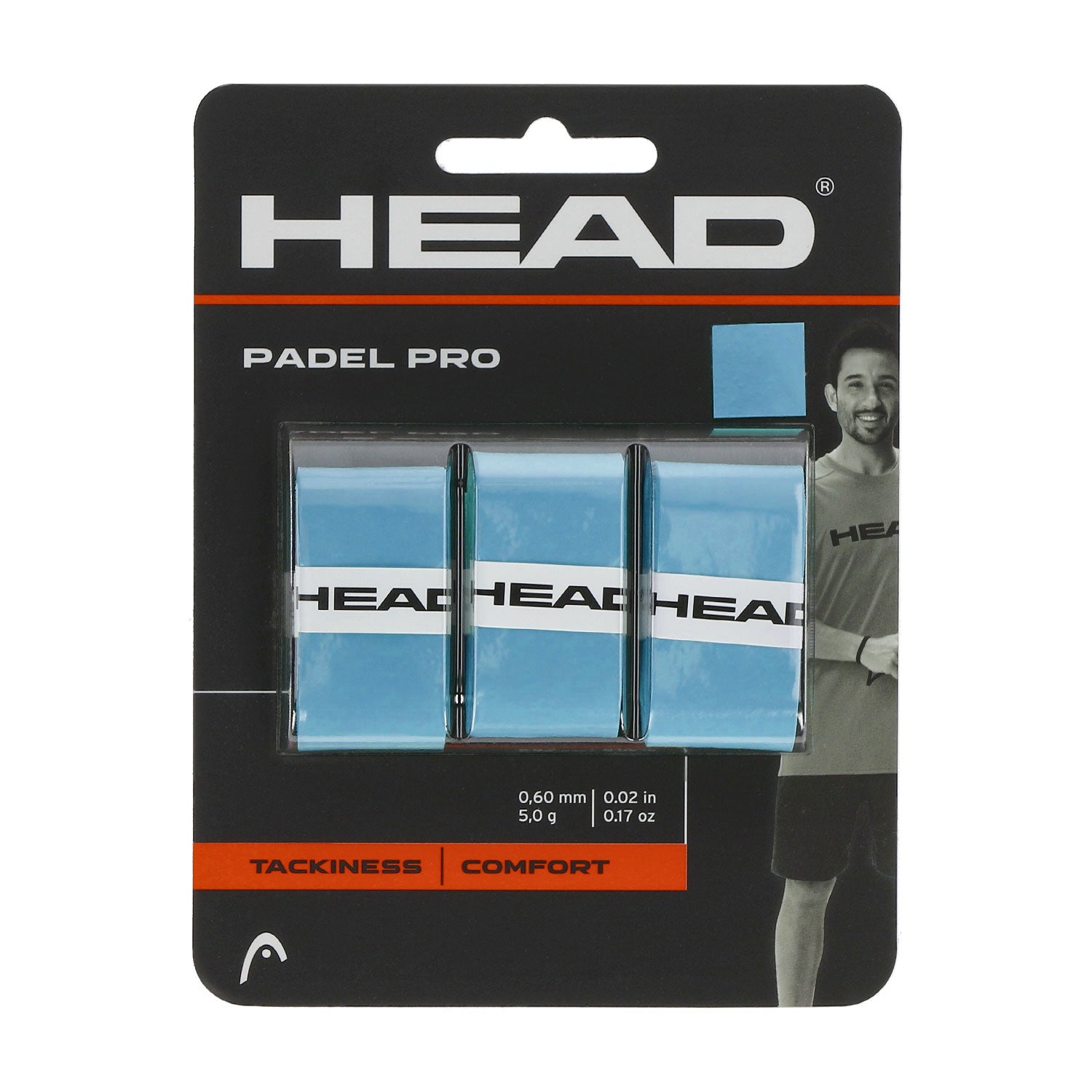 Head Padel Pro Overgrip (3-Pack, Blå)