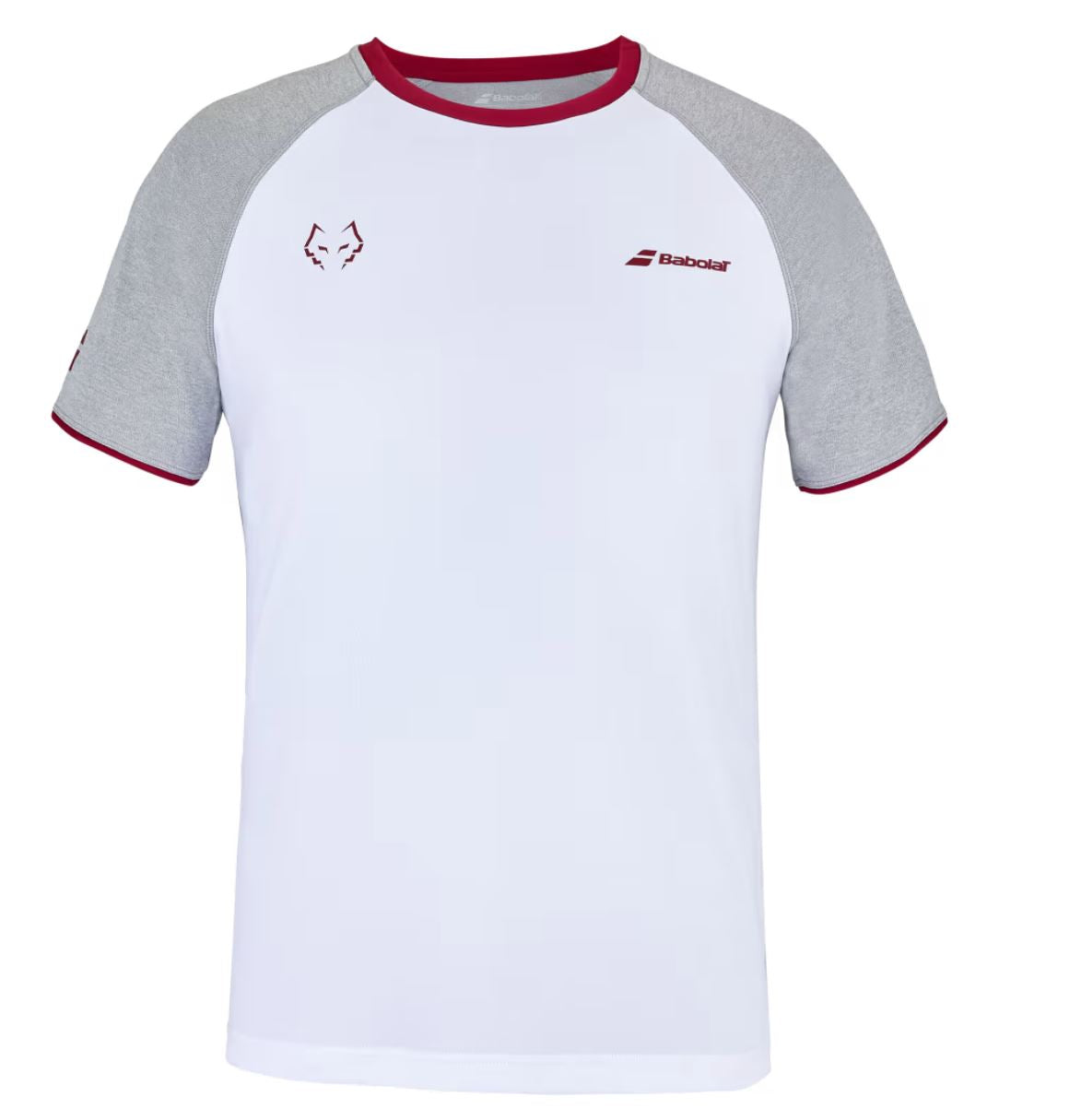 Babolat Crew Neck T-shirt Juan Lebron (Vit/Vit)