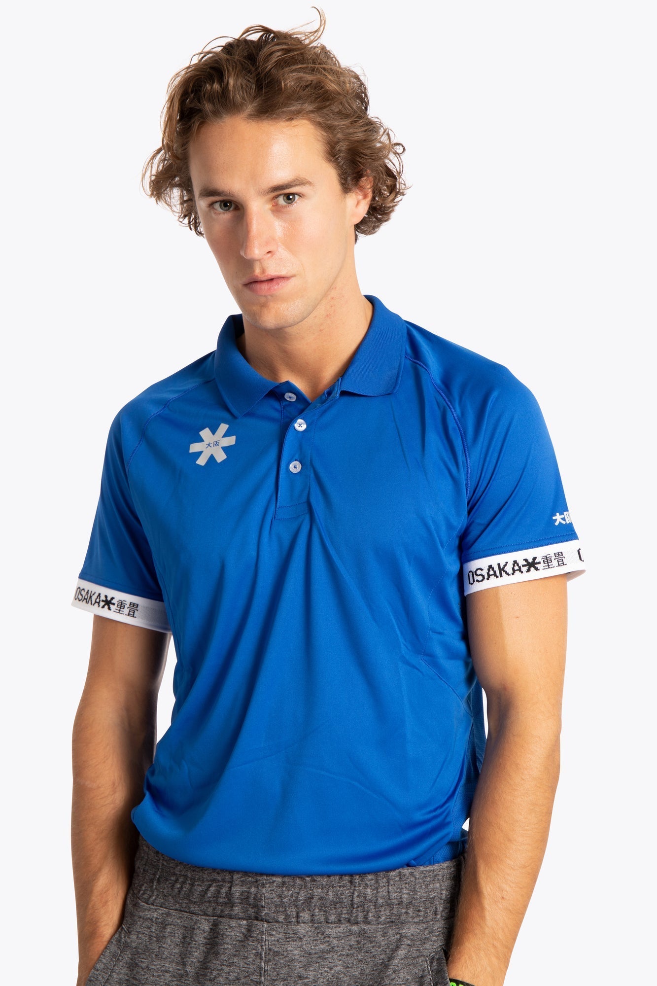 Osaka Men's Polo Jersey (Kungsblå)